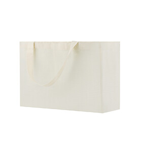 Muka Blank Cotton Canvas Tote Bag with Full Gusseted Bottom, 16" x 12" x 6" Deep Bottom Tote for Shopping