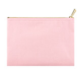 Muka 100% Cotton Makeup Pouch with Metal Zipper, 8" x 6" Canvas Blank Cosmetic Bag