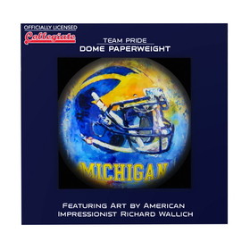 Michigan Wolverines Paperweight Domed