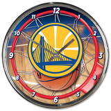 Golden State Warriors Chrome Clock