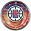 Los Angeles Clippers Clock Round Wall Style Chrome