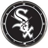 Chicago White Sox Round Chrome Wall Clock
