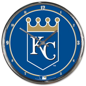 Kansas City Royals Round Chrome Wall Clock