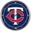 Minnesota Twins Clock Round Wall Style Chrome