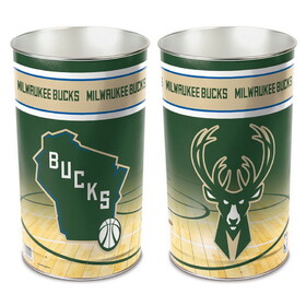 Milwaukee Bucks Wastebasket 15 Inch
