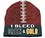 Beanie I Bleed Style Sublimated Football Forest Green and Gold Design