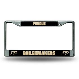 Purdue Boilermakers License Plate Frame Chrome Printed Insert