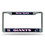 New York Giants License Plate Frame Chrome Printed Insert