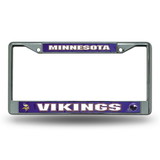 Minnesota Vikings License Plate Frame Chrome Printed Insert