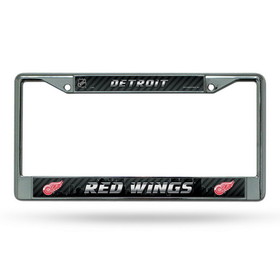 Detroit Red Wings License Plate Frame Chrome Printed Insert
