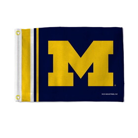 Michigan Wolverines Flag 12x17 Striped Utility