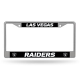 Las Vegas Raiders License Plate Frame Chrome Printed Insert