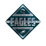 Philadelphia Eagles Sign Metal Diamond Shape