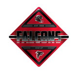 Atlanta Falcons Sign Metal Diamond Shape