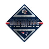 New England Patriots Sign Metal Diamond Shape