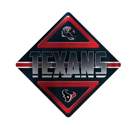 Houston Texans Sign Metal Diamond Shape