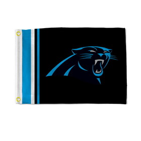 Carolina Panthers Flag 12x17 Striped Utility