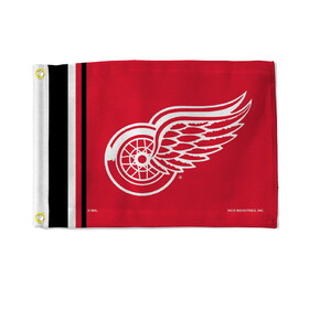 Detroit Red Wings Flag 12x17 Striped Utility