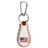 American Flag Keychain Classic Baseball