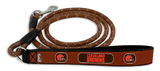 Cleveland Browns Football Leather Leash - L