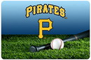 Pittsburgh Pirates Pet Bowl Mat Team Color Baseball Size Large