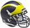 Michigan Wolverines Schutt Mini Helmet - Matte Finish
