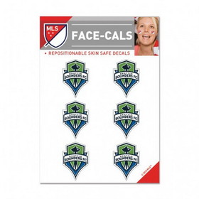 Seattle Sounders FC Tattoo Face Cals