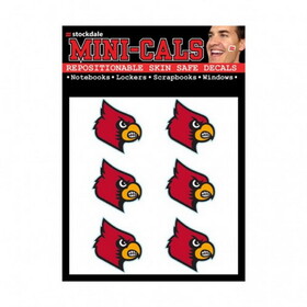 Louisville Cardinals Tattoo Face Cals