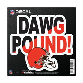 Cleveland Browns Decal 6x6 All Surface Slogan