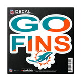 Miami Dolphins Decal 6x6 All Surface Slogan