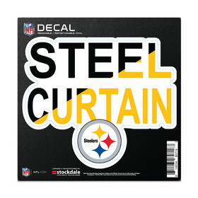 Pittsburgh Steelers Decal 6x6 All Surface Slogan