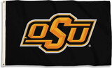 Oklahoma State Cowboys Flag 3x5 BSI Black Background