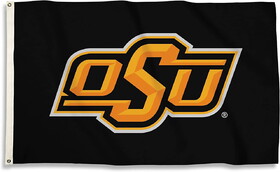 Oklahoma State Cowboys Flag 3x5 BSI Black Background