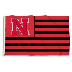 Nebraska Cornhuskers Flag 3x5 Multi Stripe
