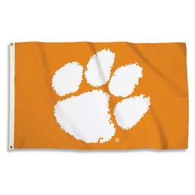 Clemson Tigers Flag 3x5 Paw Design BSI