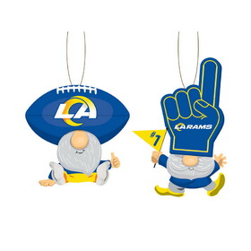 Los Angeles Rams Ornament Gnome Fan 2 Pack