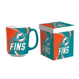 Miami Dolphins Coffee Mug 14oz Ceramic with Matching Box