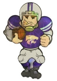 Kansas State Wildcats Window Light Up Player 20 Inch Double Sided CO