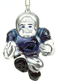 Carolina Panthers Ornament 3 Inch Crystal Halfback CO