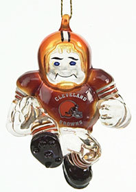 Cleveland Browns Ornament 3 Inch Crystal Halfback CO
