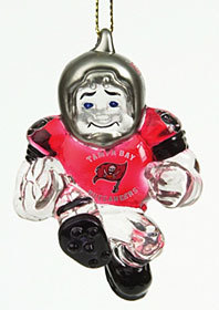 Tampa Bay Buccaneers Ornament 3 Inch Crystal Halfback CO