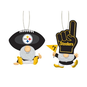 Pittsburgh Steelers Ornament Gnome Fan 2 Pack