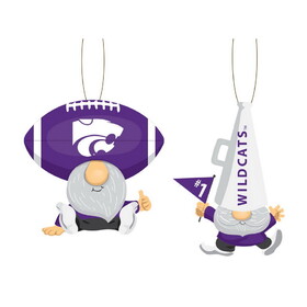 Kansas State Wildcats Ornament Gnome Fan 2 Pack
