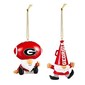Georgia Bulldogs Ornament Gnome Fan 2 Pack
