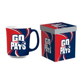 New England Patriots Coffee Mug 14oz Ceramic with Matching Box