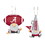 Alabama Crimson Tide Ornament Gnome Fan 2 Pack