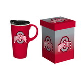 Ohio State Buckeyes Drink 17oz Travel Latte Boxed