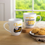 Pittsburgh Steelers Coffee Mug 17oz Ceramic 2 Piece Set with Gift Box