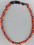 Titanium Ionic Braided Necklace - Burgandy/Orange