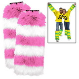 Leg Warmers 2 Pack - Pink/White